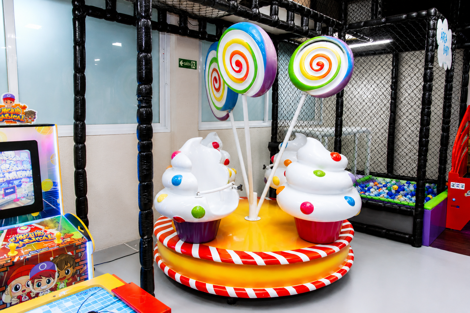 Área baby do Mega Agito Buffet Park em Hortolândia