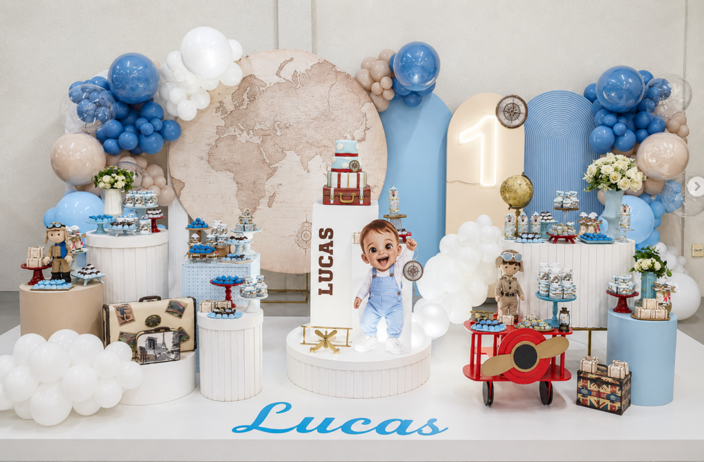 Decoração de aniversário no Mega Agito em Hortolândia